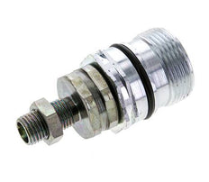 Steel DN 12.5 Hydraulic Coupling Socket 8 mm L Compression Ring Bulkhead ISO 14541/8434-1 D M36 x 2