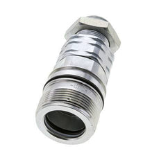 Steel DN 20 Hydraulic Coupling Socket 18 mm L Compression Ring Bulkhead ISO 14541/8434-1 D M42 x 2