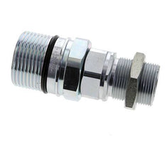 Steel DN 25 Hydraulic Coupling Socket 25 mm S Compression Ring Bulkhead ISO 8434-1 D M48 x 3