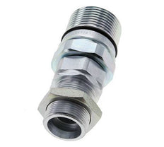Steel DN 25 Hydraulic Coupling Socket 25 mm S Compression Ring Bulkhead ISO 8434-1 D M48 x 3