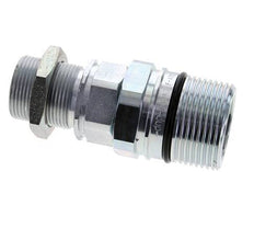 Steel DN 25 Hydraulic Coupling Socket 25 mm S Compression Ring Bulkhead ISO 8434-1 D M48 x 3