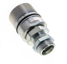 Steel DN 31.5 Hydraulic Coupling Socket 30 mm S Compression Ring Bulkhead ISO 8434-1 D M70 x 3