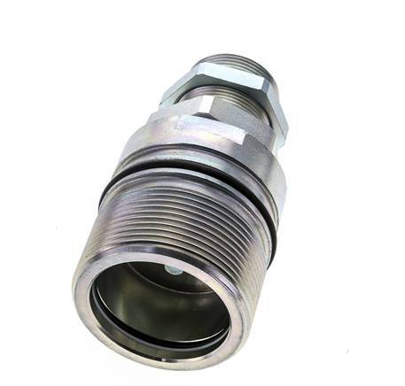 Steel DN 31.5 Hydraulic Coupling Socket 30 mm S Compression Ring Bulkhead ISO 8434-1 D M70 x 3