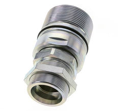 Steel DN 31.5 Hydraulic Coupling Socket 38 mm S Compression Ring Bulkhead ISO 8434-1 D M70 x 3