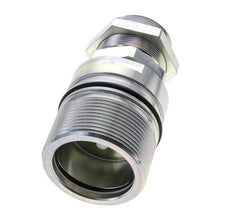 Steel DN 31.5 Hydraulic Coupling Socket 38 mm S Compression Ring Bulkhead ISO 8434-1 D M70 x 3