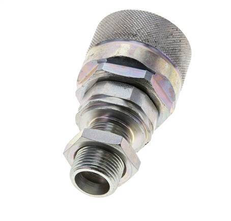 Steel DN 12.5 Hydraulic Coupling Plug 12 mm S Compression Ring Bulkhead ISO 14541/8434-1 D M36 x 2