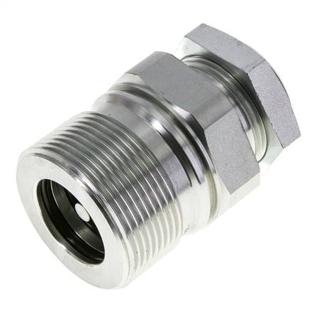 Stalen EDBRO Schroefkoppelingen G 1 inch Binnendraad Vaste Helft D 54 mm
