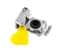 Aluminium Gladhand Koppeling M16x1.5 Binnendraad Onderbreking (geel) DIN 74342