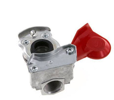 Aluminium Gladhand Koppeling M22x1.5 Binnendraad Toevoer (rood) DIN 74342