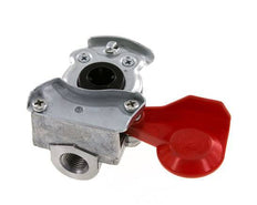 Aluminium Gladhand Koppeling M16x1.5 Binnendraad Toevoer (rood) DIN 74254