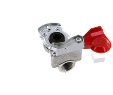 Aluminium Gladhand Koppeling M22x1.5 Binnendraad Toevoer (rood) DIN 74254