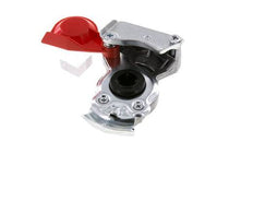 Aluminium Gladhand Koppeling M22x1.5 Binnendraad Toevoer (rood) DIN 74254