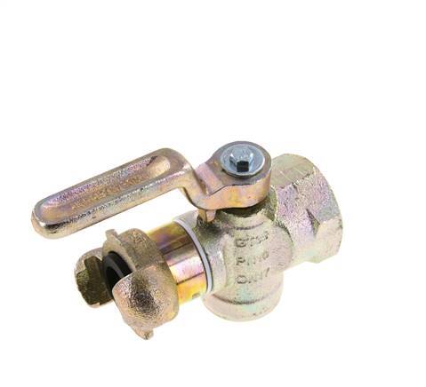 G 1'' Smoorventiel Klauwkoppeling DIN 3486 Gietijzer