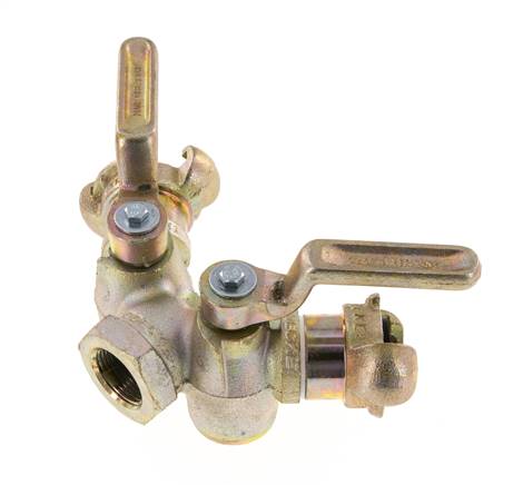 G 3/4'' Dubbel Smoorventiel Klauwkoppeling DIN 3487 Gietijzer