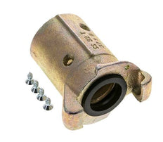 Zandstraalkoppeling 32x48 mm Slangaansluiting Smeedbaar Gietijzer Koppeling Lengte 136 mm