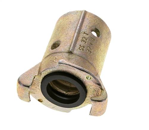 Zandstraalkoppeling 32x48 mm Slangaansluiting Smeedbaar Gietijzer Koppeling Lengte 136 mm