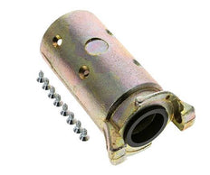 Zandstraalkoppeling 38x56 mm Slangaansluiting Smeedbaar Gietijzer Koppeling Lengte 136 mm