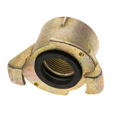 Zandstraalkoppeling 1 1/2'' Binnendraad Smeedbaar Gietijzer Koppeling Lengte 55 mm