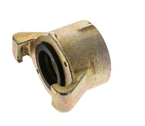 Zandstraalkoppeling 1 1/2'' Binnendraad Smeedbaar Gietijzer Koppeling Lengte 55 mm