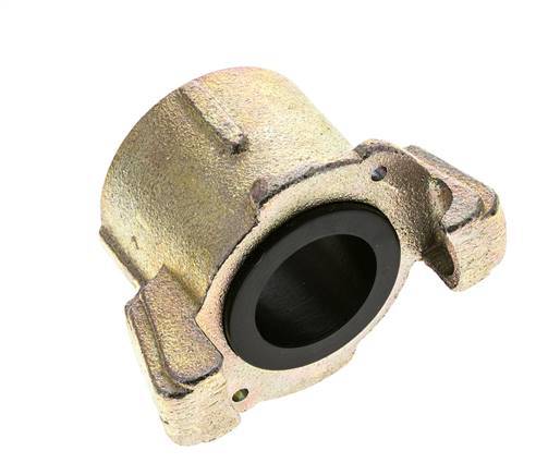 Sandblast Coupling 1 1/2'' Female Threads Malleable Cast Iron Coupling Length 62 mm