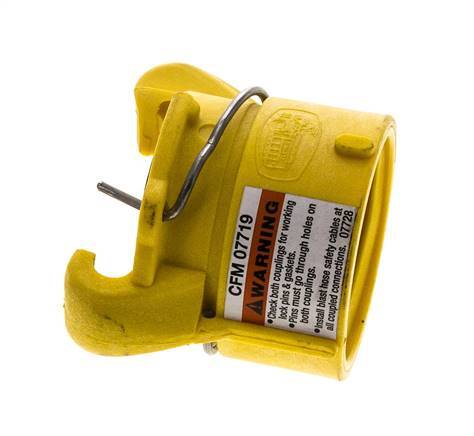 Sandblast Coupling 50 mm Female Threads Nylon Coupling Length 63 mm