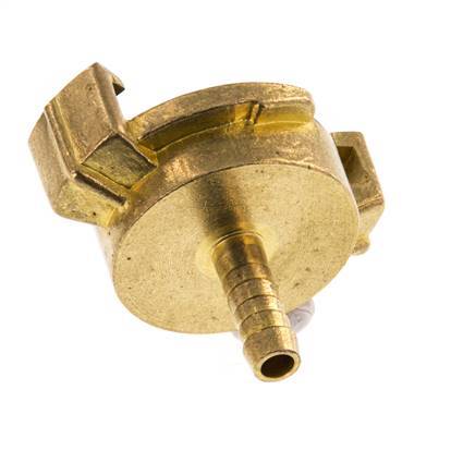 6 mm Slangpilaar Messing GEKA Tuinslangkoppeling [2 Stuks]