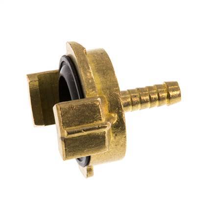 6 mm Slangpilaar Messing GEKA Tuinslangkoppeling [2 Stuks]