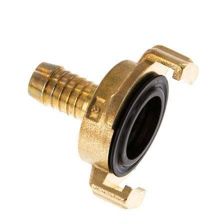 13 mm (1/2'') Hose Barb GEKA Garden Hose Brass Coupling [2 Pieces]