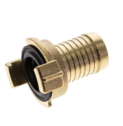 25 mm (1'') Slangpilaar Messing GEKA Tuinslangkoppeling