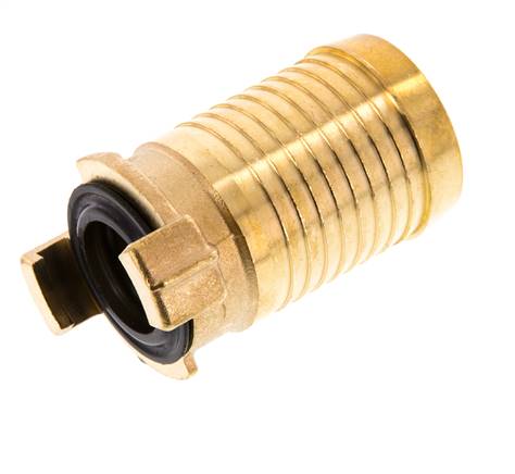 38 mm (1 1/2'') Slangpilaar Messing GEKA Tuinslangkoppeling