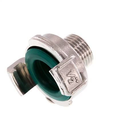 1/2'' Buitendraad RVS GEKA Tuinslangkoppeling