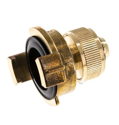 13 mm (1/2'') Slangpilaar Messing GEKA Tuinslangkoppeling Slangaansluiting