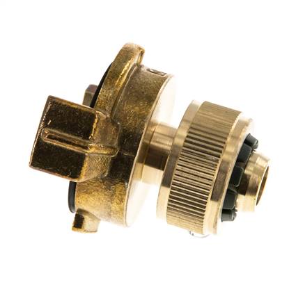 13 mm (1/2'') Slangpilaar Messing GEKA Tuinslangkoppeling Slangaansluiting