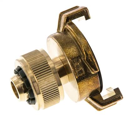 13 mm (1/2'') Slangpilaar Messing GEKA Tuinslangkoppeling Slangaansluiting
