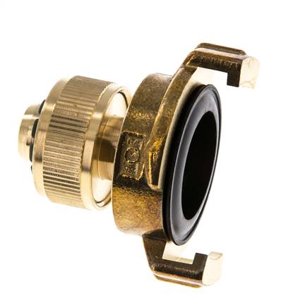 13 mm (1/2'') Slangpilaar Messing GEKA Tuinslangkoppeling Slangaansluiting