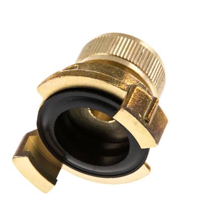 13 mm (1/2'') Slangpilaar Messing GEKA Tuinslangkoppeling Slangaansluiting