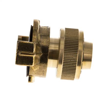 19 mm (3/4'') Slangpilaar Messing GEKA Tuinslangkoppeling Slangaansluiting
