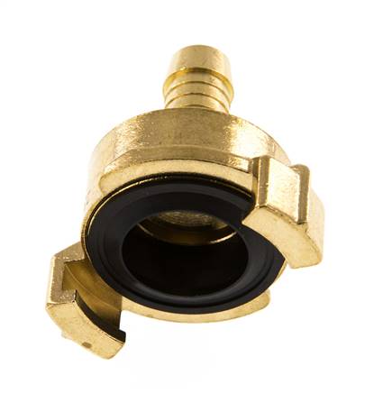 13 mm (1/2'') Slangpilaar Messing GEKA Tuinslangkoppeling Ontkoppeld Draaibaar