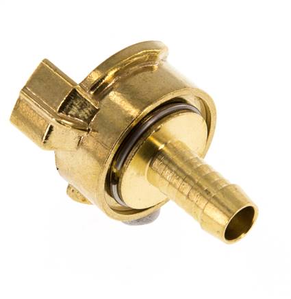 13 mm (1/2'') Slangpilaar Messing GEKA Tuinslangkoppeling Ontkoppeld Draaibaar
