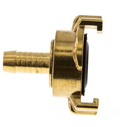 13 mm (1/2'') Slangpilaar Messing GEKA Tuinslangkoppeling Ontkoppeld Draaibaar