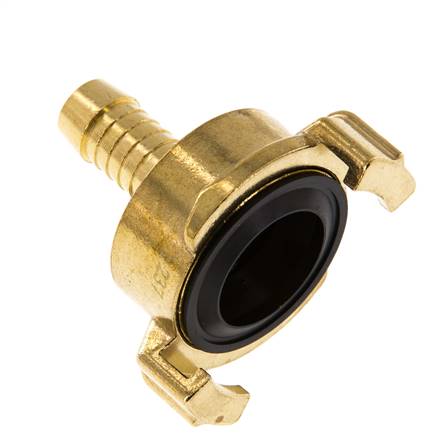 13 mm (1/2'') Slangpilaar Messing GEKA Tuinslangkoppeling Ontkoppeld Draaibaar