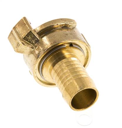 19 mm (3/4'') Slangpilaar Messing GEKA Tuinslangkoppeling Ontkoppeld Draaibaar