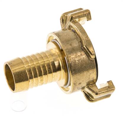 19 mm (3/4'') Slangpilaar Messing GEKA Tuinslangkoppeling Ontkoppeld Draaibaar