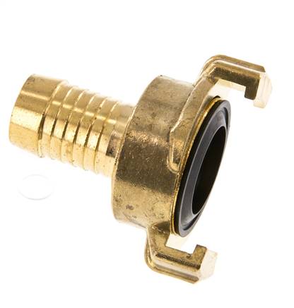 19 mm (3/4'') Slangpilaar Messing GEKA Tuinslangkoppeling Ontkoppeld Draaibaar