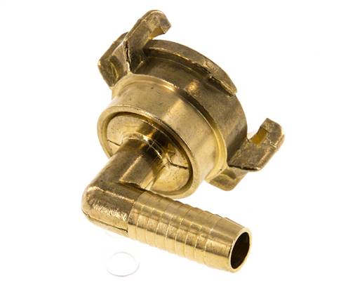 13 mm (1/2'') Slangpilaar Messing GEKA Tuinslangkoppeling Draaibaar Haakse Bocht