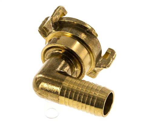 19 mm (3/4'') Slangpilaar Messing GEKA Tuinslangkoppeling Draaibaar Haakse Bocht