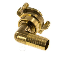 19 mm (3/4'') Slangpilaar Messing GEKA Tuinslangkoppeling Draaibaar Haakse Bocht