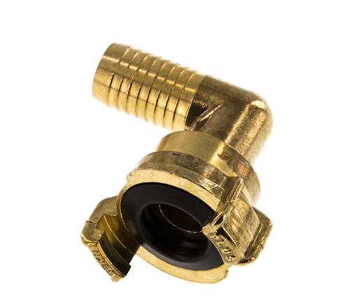 19 mm (3/4'') Slangpilaar Messing GEKA Tuinslangkoppeling Draaibaar Haakse Bocht