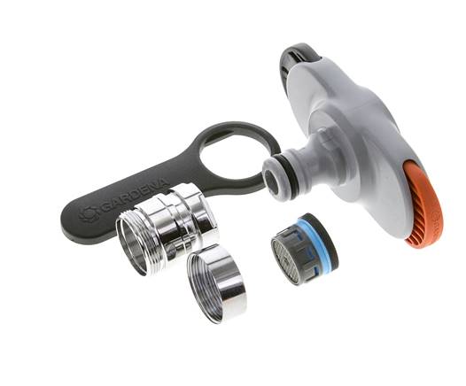 Kunststof GARDENA Adapter M22 x 1.0 or M24 x 1.0 Buitendraad / Binnendraad