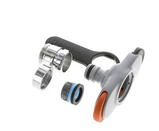 Kunststof GARDENA Adapter M22 x 1.0 or M24 x 1.0 Buitendraad / Binnendraad